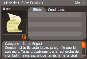 lettre de Lafairé Danlsak