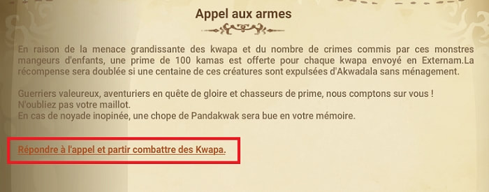 Cent kamas pour un Kwapa